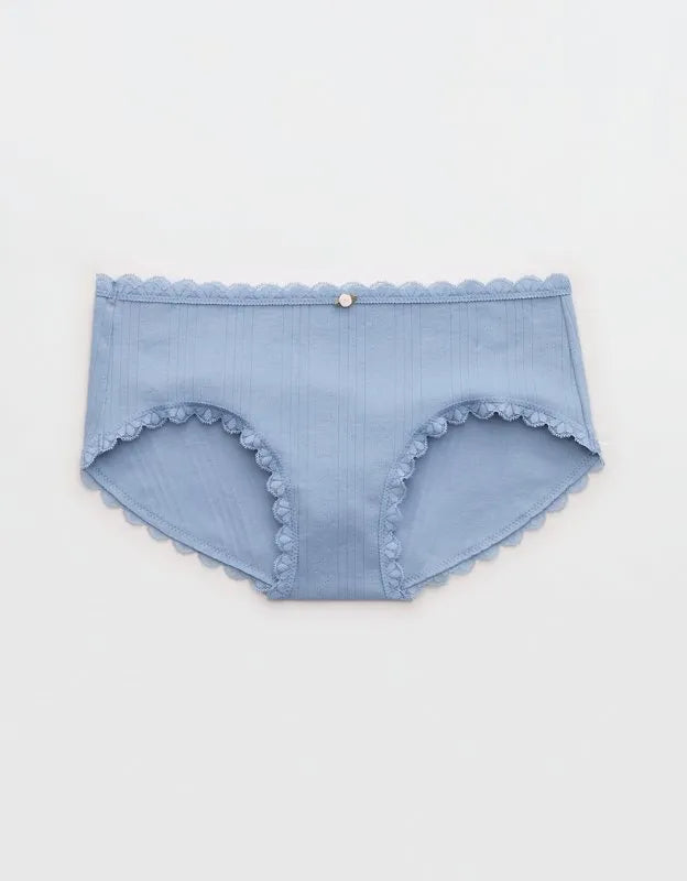Superchill Cotton Pointelle Lace Boybrief Underwear