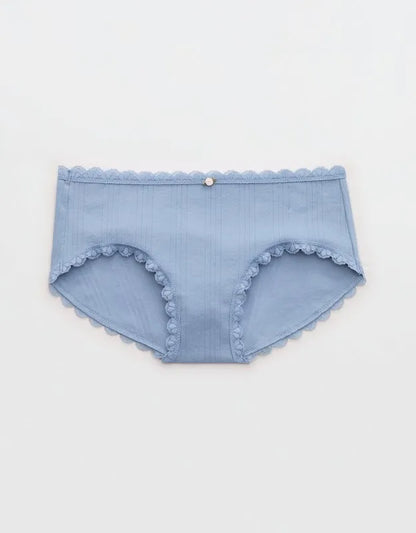 Superchill Cotton Pointelle Lace Boybrief Underwear