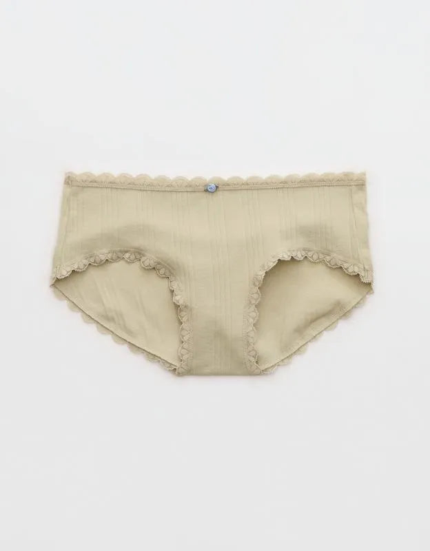 Superchill Cotton Pointelle Lace Boybrief Underwear