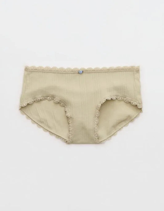 Superchill Cotton Pointelle Lace Boybrief Underwear