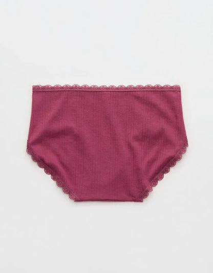Superchill Cotton Pointelle Lace Boybrief Underwear