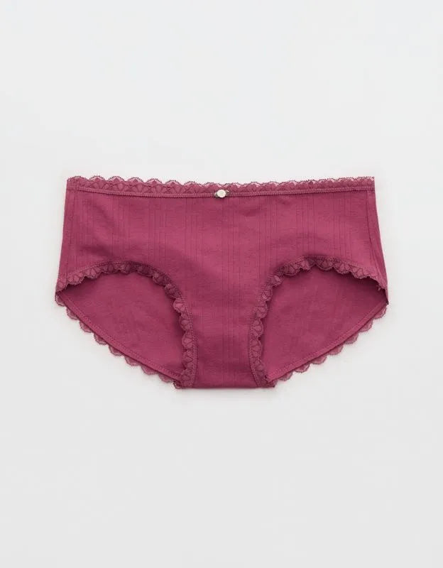 Superchill Cotton Pointelle Lace Boybrief Underwear