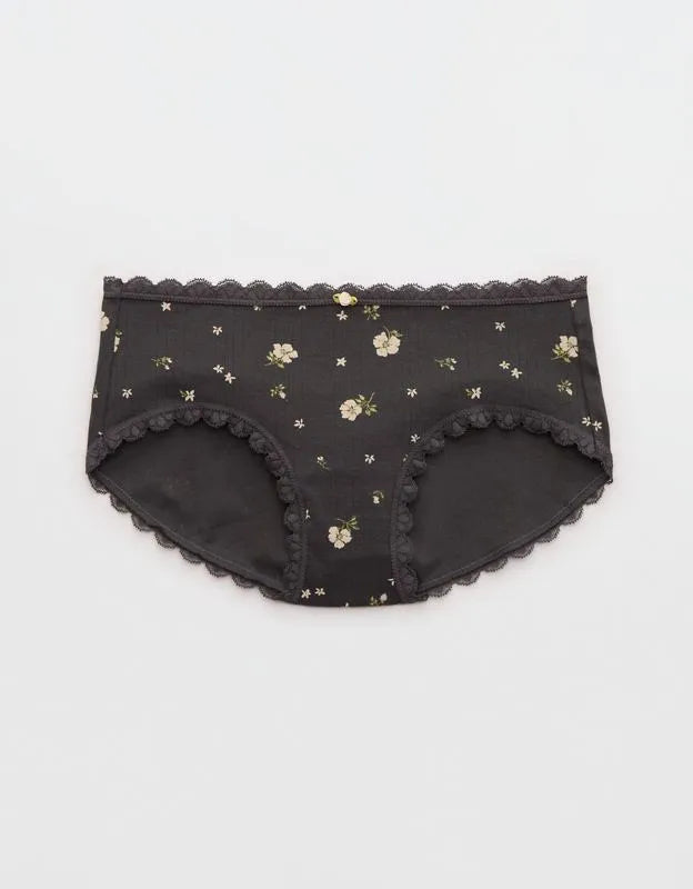 Superchill Cotton Pointelle Lace Boybrief Underwear