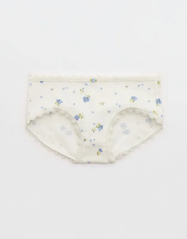 Superchill Cotton Pointelle Lace Boybrief Underwear