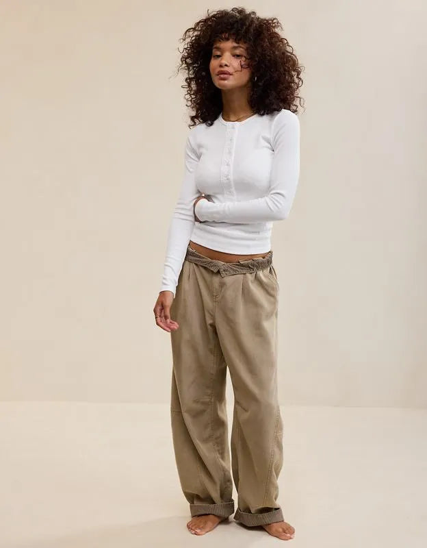 Aerie Essential Henley Layering T-Shirt