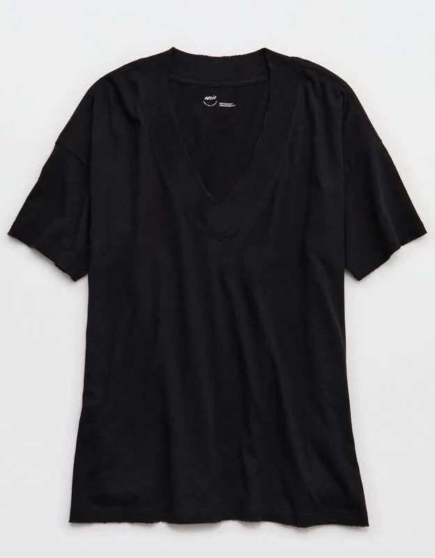 Aerie Basic V-Neck Boyfriend T-Shirt
