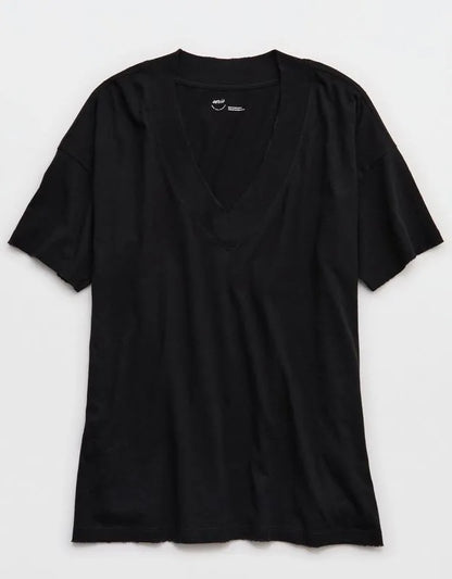 Aerie Basic V-Neck Boyfriend T-Shirt
