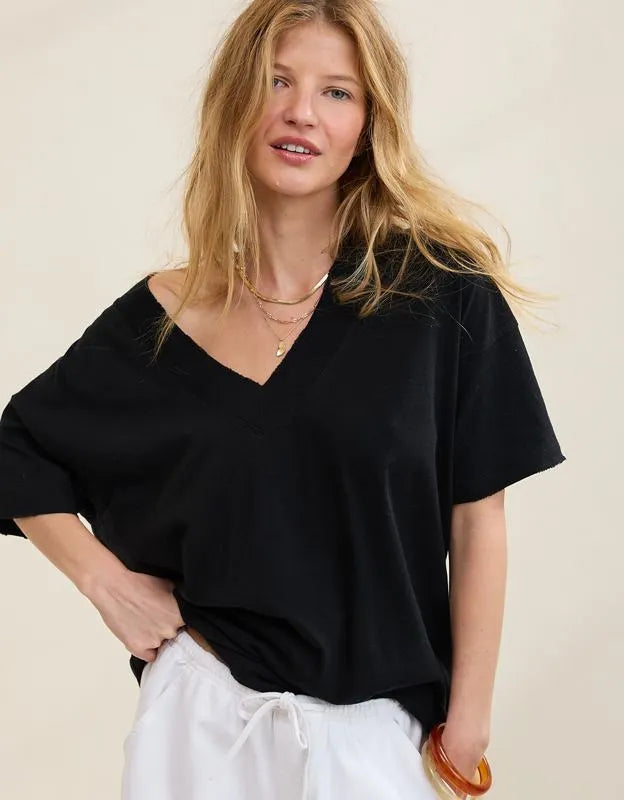 Aerie Basic V-Neck Boyfriend T-Shirt