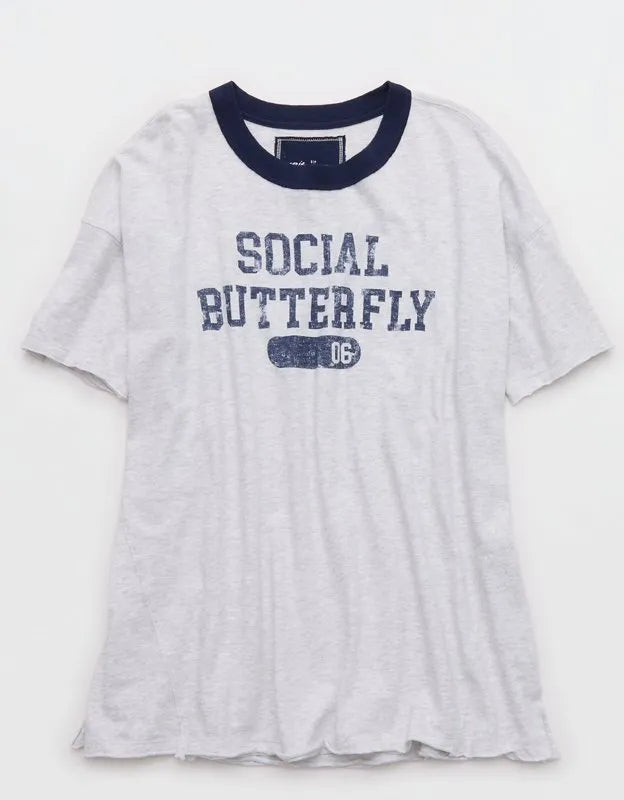 Aerie Oversized Crew Boyfriend T-Shirt