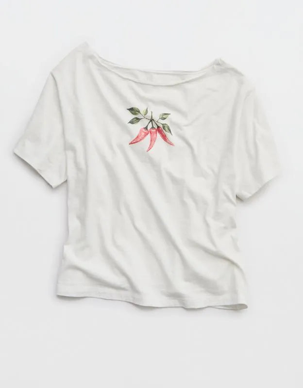 Aerie Off-The-Shoulder Relaxed T-Shirt