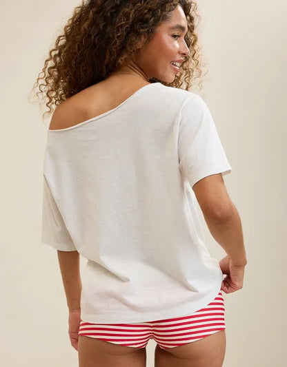 Aerie Off-The-Shoulder Relaxed T-Shirt