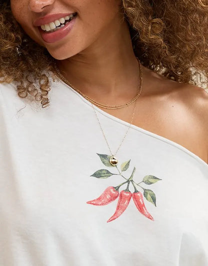 Aerie Off-The-Shoulder Relaxed T-Shirt