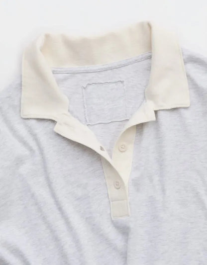 Aerie Cozy Polo Boyfriend T-Shirt