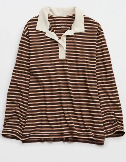 Aerie Cozy Polo Boyfriend T-Shirt