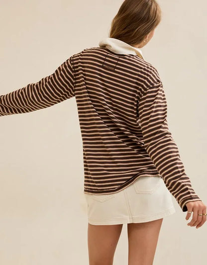 Aerie Cozy Polo Boyfriend T-Shirt