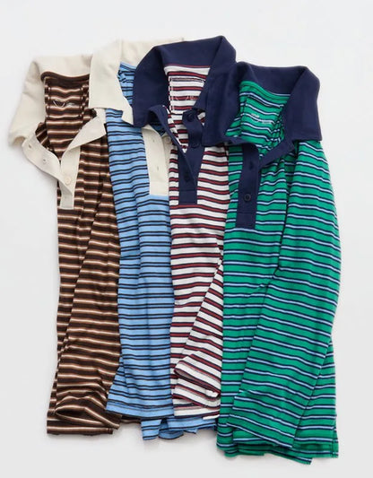 Aerie Cozy Polo Boyfriend T-Shirt