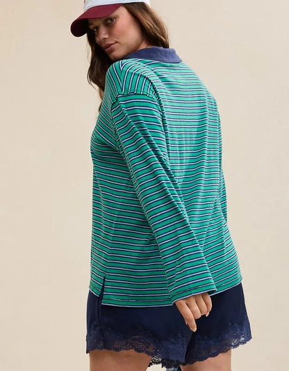 Aerie Cozy Polo Boyfriend T-Shirt