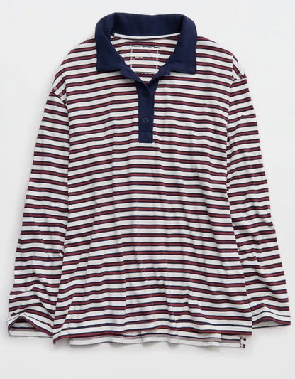Aerie Cozy Polo Boyfriend T-Shirt