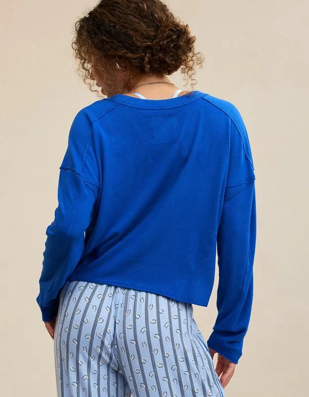 Aerie Happy Snit Henley T-Shirt