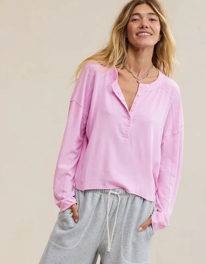 Aerie Happy Snit Henley T-Shirt