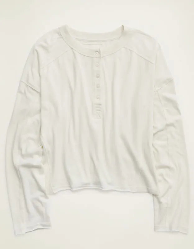 Aerie Happy Snit Henley T-Shirt