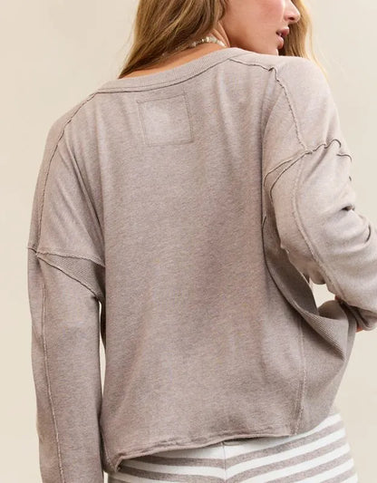 Aerie Happy Snit Henley T-Shirt