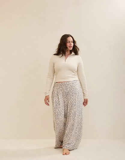 Aerie Long Sleeve Quarter Zip T-Shirt