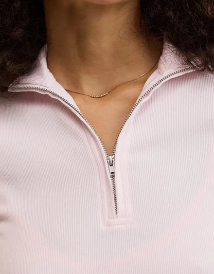 Aerie Long Sleeve Quarter Zip T-Shirt