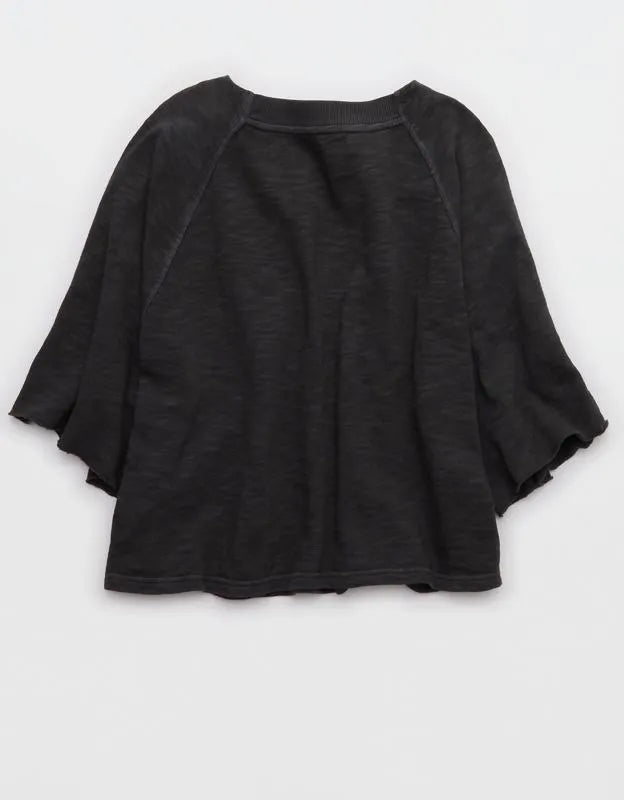 Aerie It's Casual Knit Slub T-Shirt