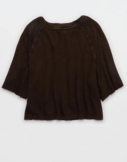 Aerie It's Casual Knit Slub T-Shirt