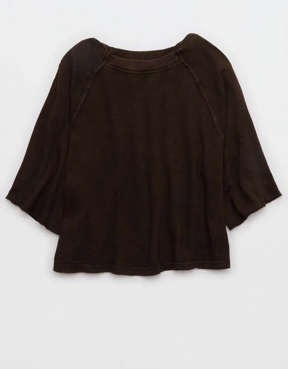 Aerie It's Casual Knit Slub T-Shirt