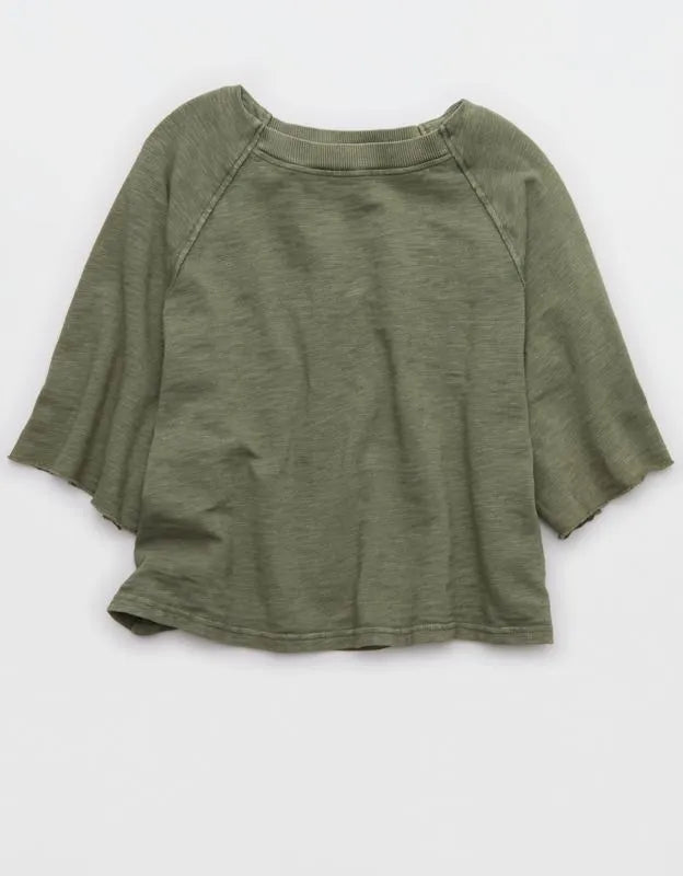 Aerie It's Casual Knit Slub T-Shirt