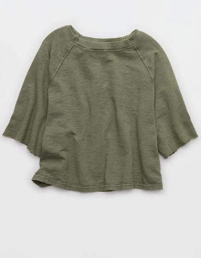 Aerie It's Casual Knit Slub T-Shirt