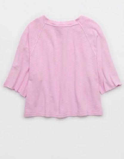 Aerie It's Casual Knit Slub T-Shirt