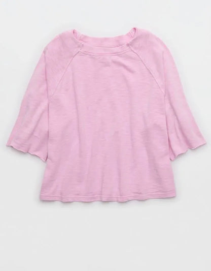 Aerie It's Casual Knit Slub T-Shirt