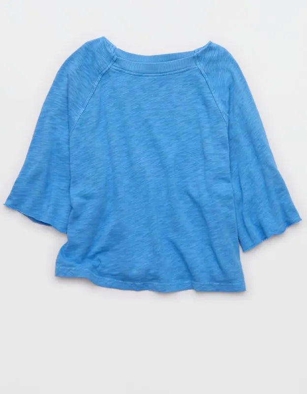Aerie It's Casual Knit Slub T-Shirt