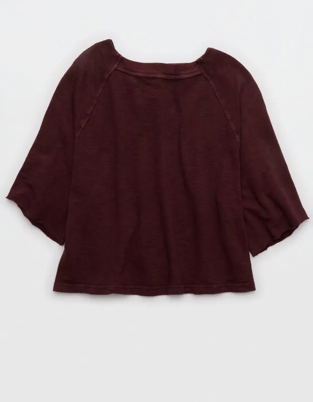 Aerie It's Casual Knit Slub T-Shirt