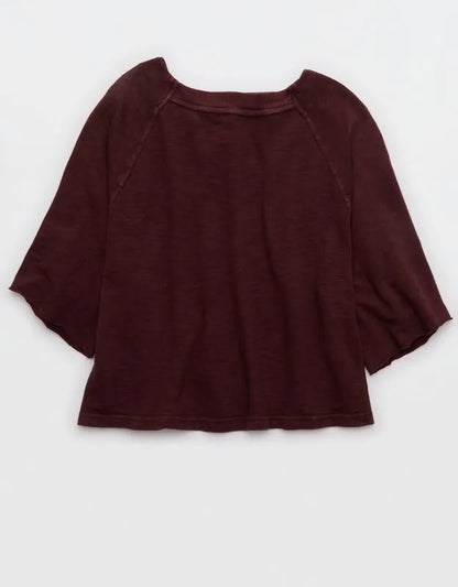 Aerie It's Casual Knit Slub T-Shirt