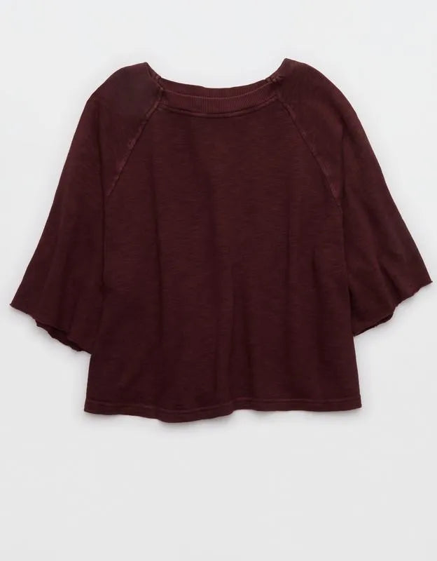 Aerie It's Casual Knit Slub T-Shirt