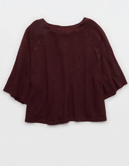 Aerie It's Casual Knit Slub T-Shirt