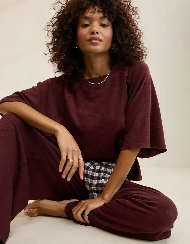 Aerie It's Casual Knit Slub T-Shirt