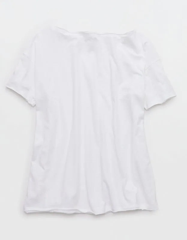 Aerie Off The Shoulder Oversized Boyfriend T-Shirt