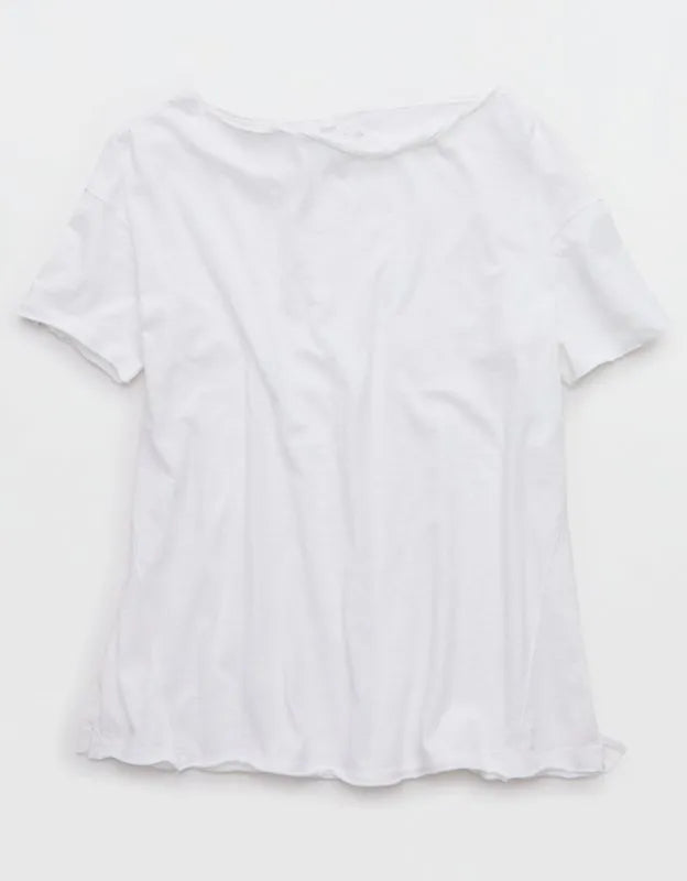 Aerie Off The Shoulder Oversized Boyfriend T-Shirt