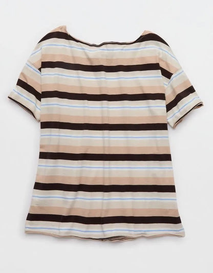 Aerie Off The Shoulder Oversized Boyfriend T-Shirt