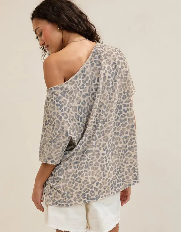 Aerie Off The Shoulder Oversized Boyfriend T-Shirt