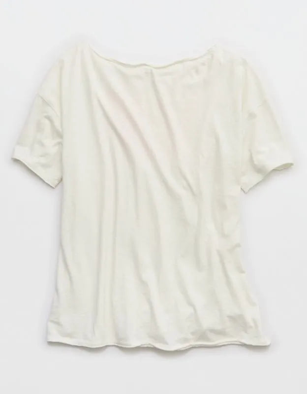 Aerie Off The Shoulder Oversized Boyfriend T-Shirt