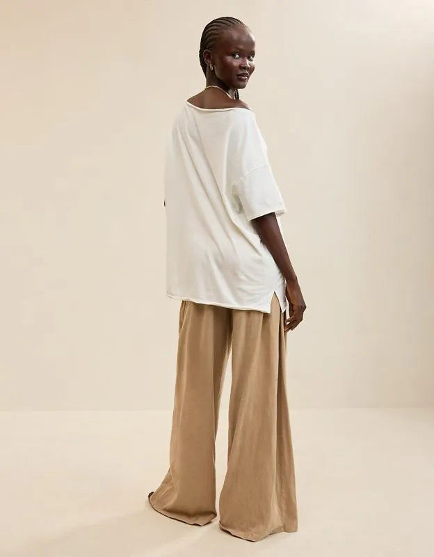 Aerie Off The Shoulder Oversized Boyfriend T-Shirt