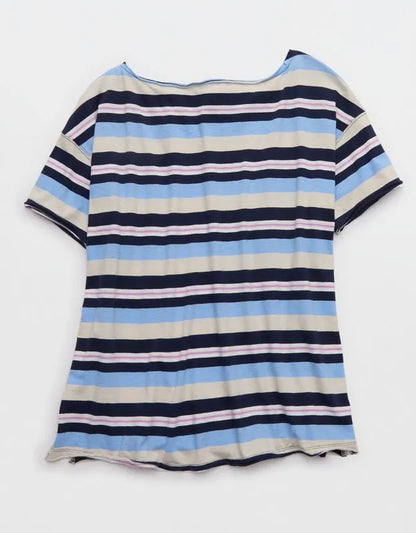 Aerie Off The Shoulder Oversized Boyfriend T-Shirt
