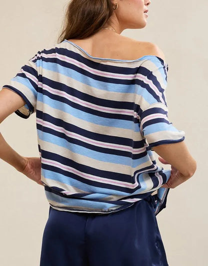 Aerie Off The Shoulder Oversized Boyfriend T-Shirt
