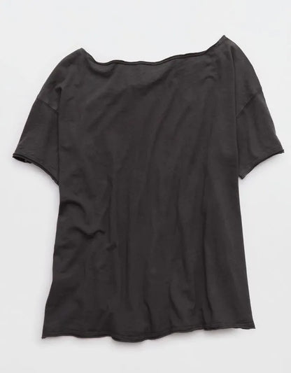 Aerie Off The Shoulder Oversized Boyfriend T-Shirt